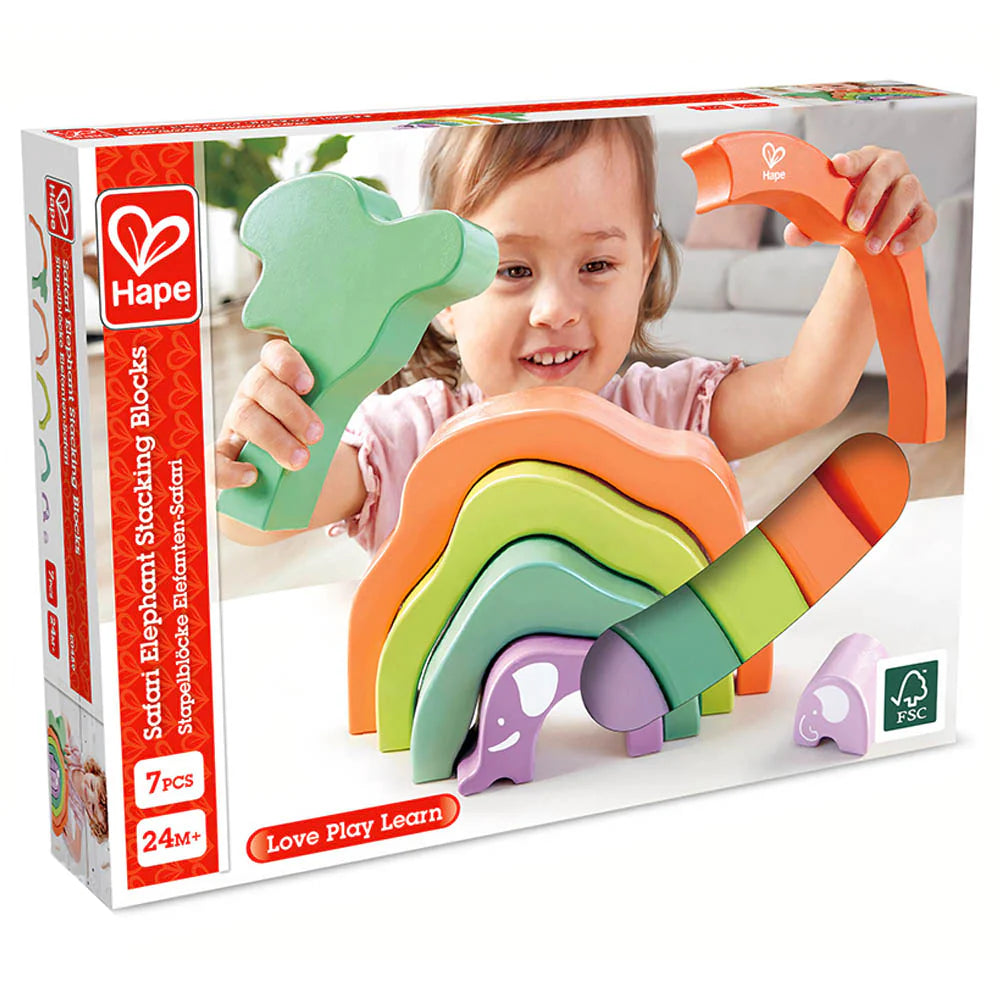 Safari Elephant Stacking Blocks