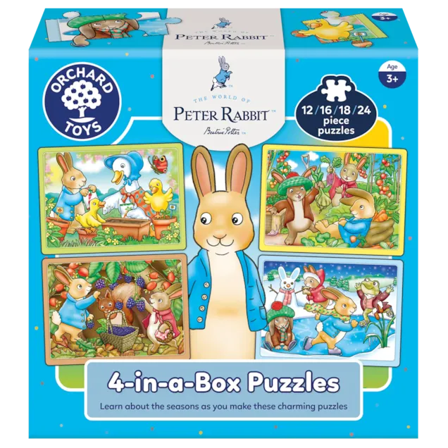 Orchard Peter Rabbit 4 in a Box Puzzles