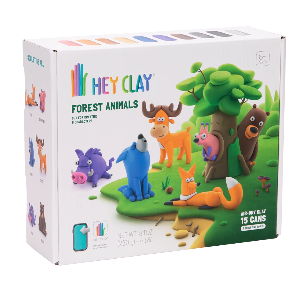 Hey Clay Large Forest Animals Set