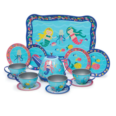 Mermaid Tin Tea Set