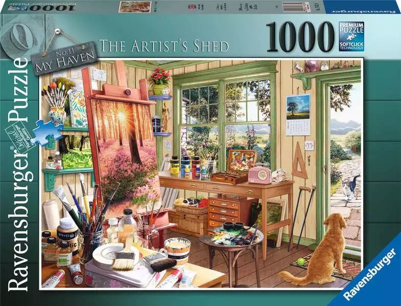 Haven No.11: Artists Shed 1000 Piece Jigsaw Puzzle