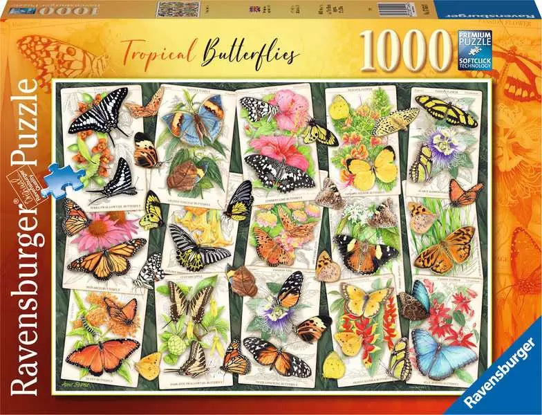 Tropical Butterfly 1000 Piece Jigsaw Puzzle