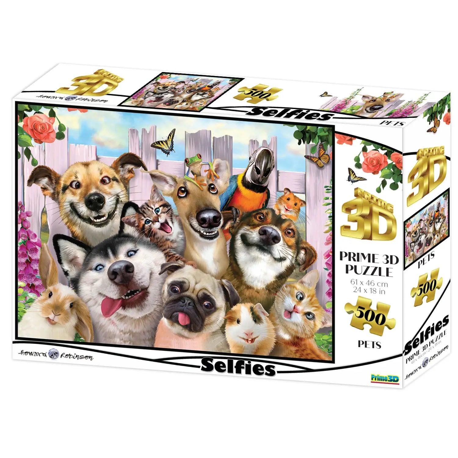 Prime 3D Howard Robinson Pet Selfie 500 Piece Puzz