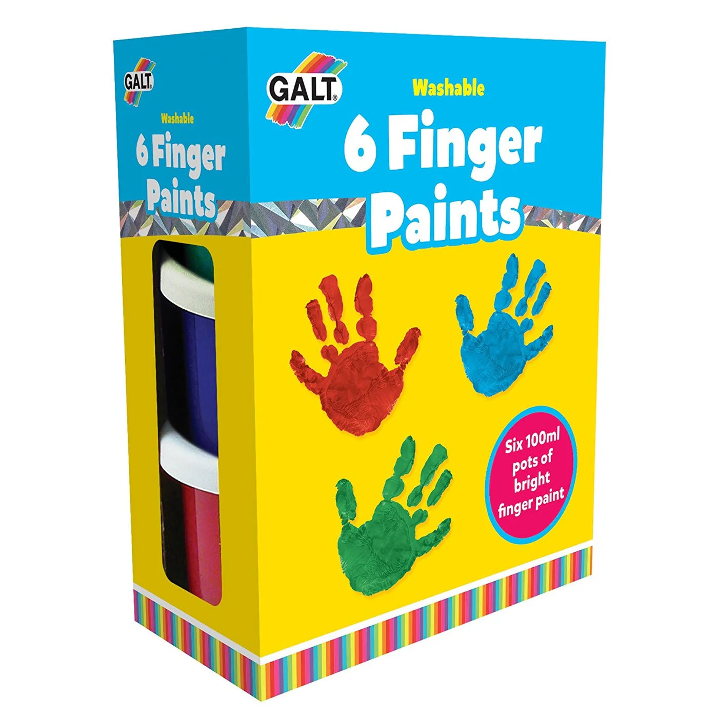 Galt 6 Washable Finger Paints