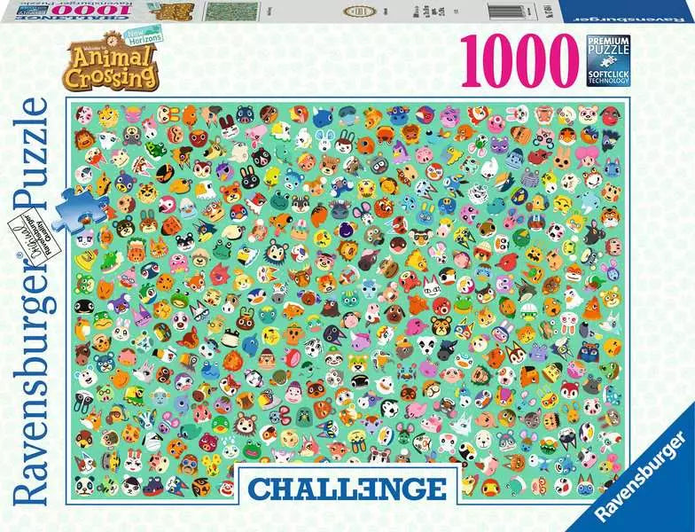 Challenge Animal Crossing 1000 Piece Jigsaw