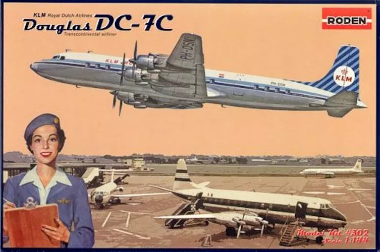 Douglas DC7C Royal Dutch Airlines 1:144 Scale