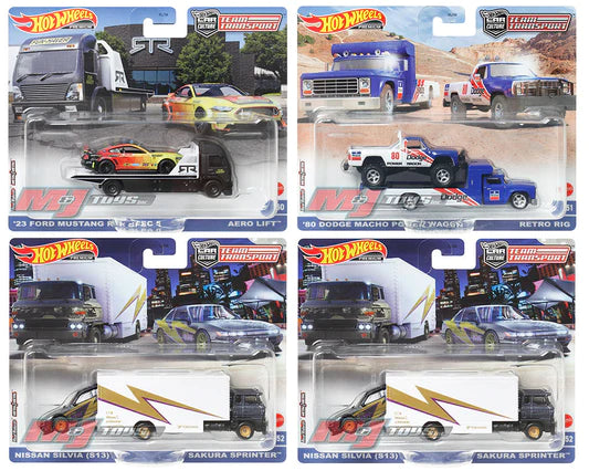 Hot wheels Team Transport Truck & Race Car Assorted Multicolor