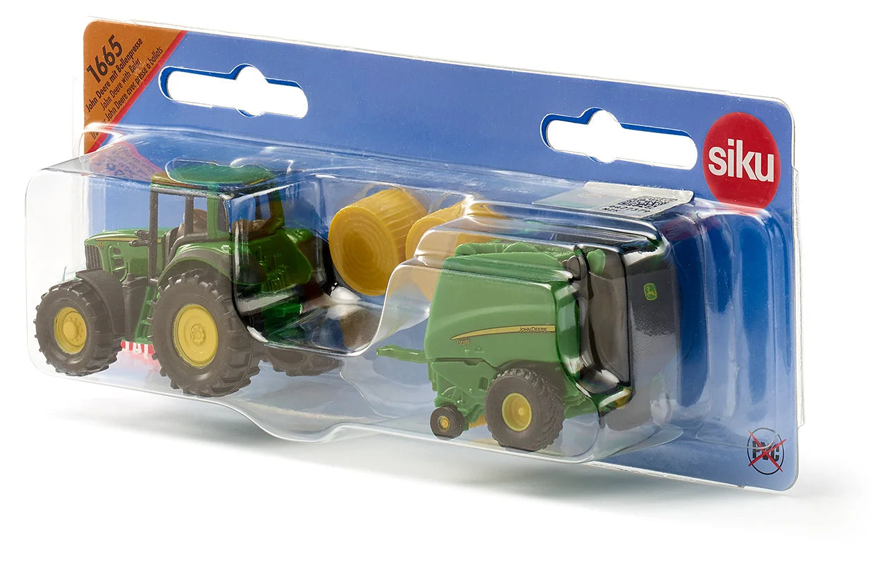 SIKU 1:87 John Deere Tractor With Baler