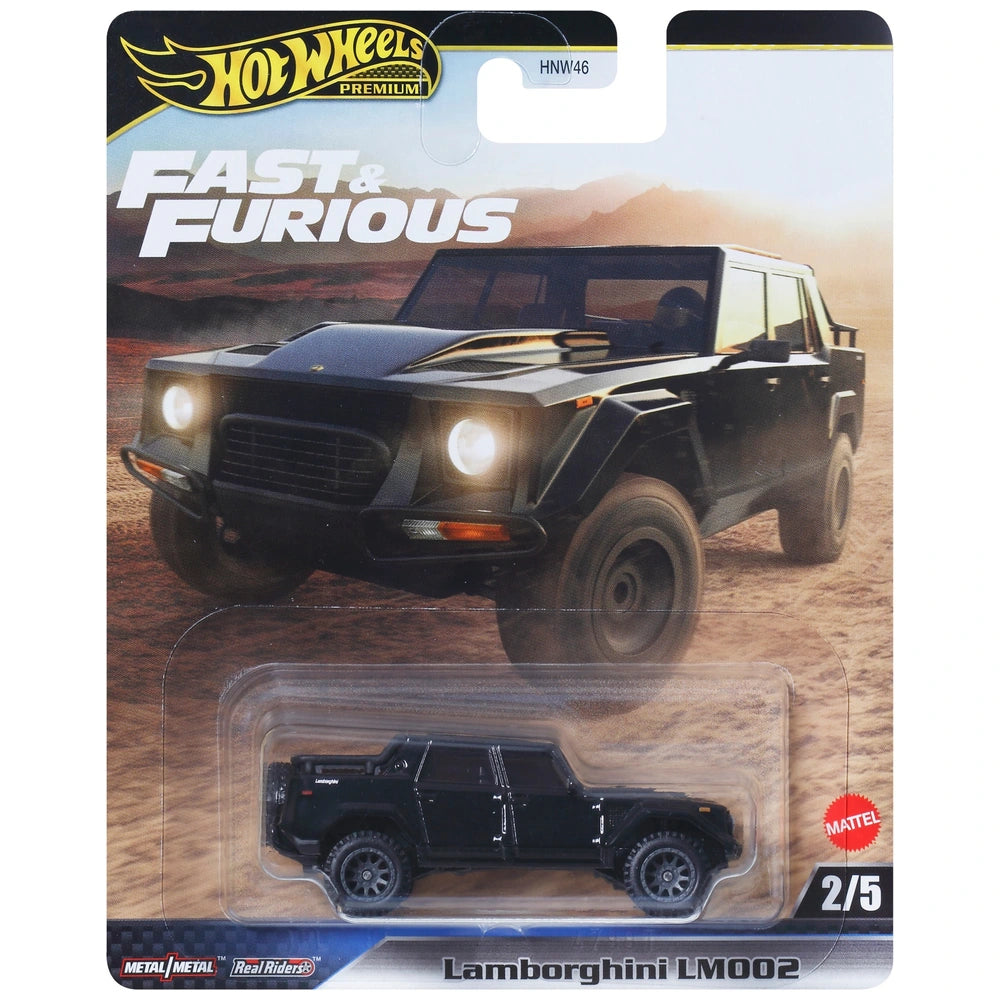 Hot Wheels Premium Fast & Furious Diecast Car Lamborghini LM002 1:64 Scale