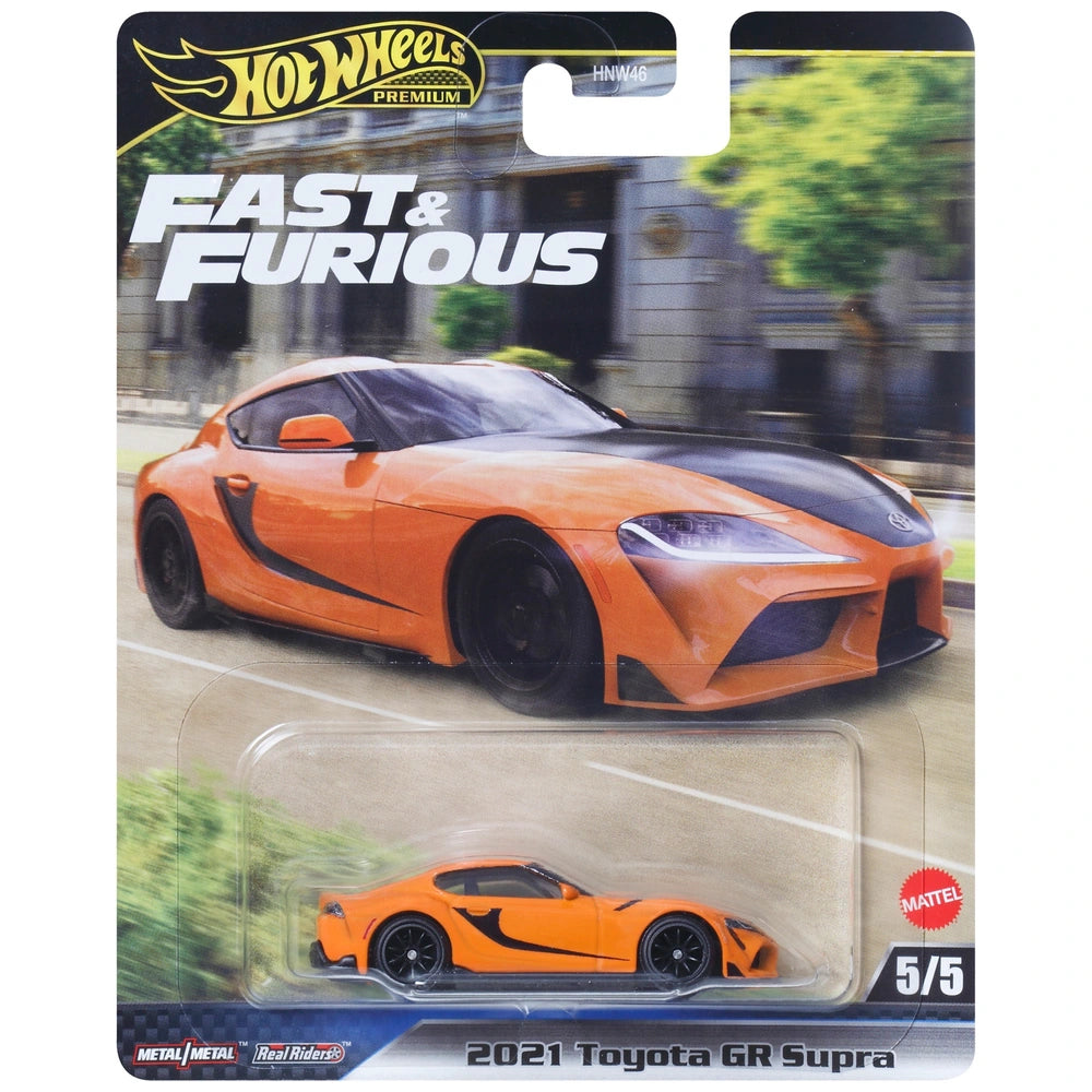 Hot Wheels Fast & Furious Diecast Cars 2021 Toyota Supra 1:64 Scale