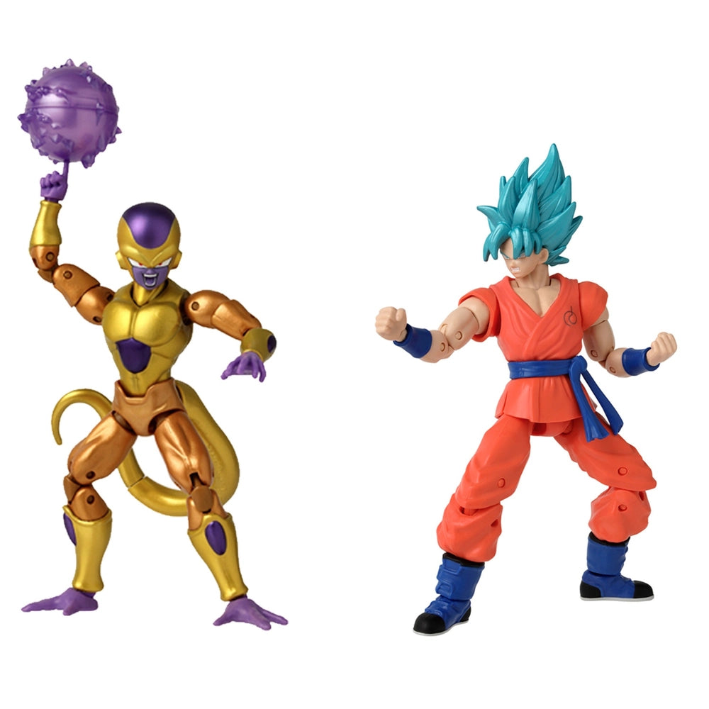 DRAGON BALL - Dragon Stars Battle Pack Gold Freezer VS SS Blue Goku - Action Figures 12cm