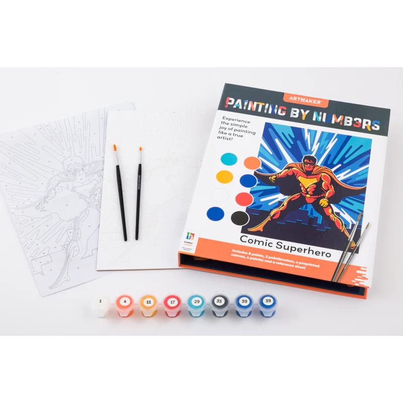 Paint By Numbers Comic Superheros
