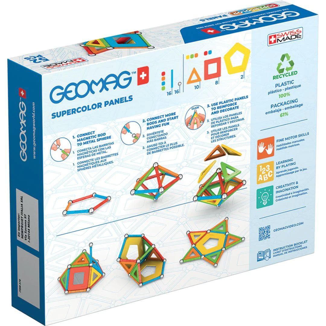 Geomag Super Color Panels 52 Piece Set