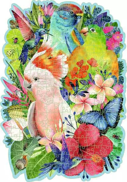 Beautiful Birds 300 Piece Wooden Jigsaw Puzzle
