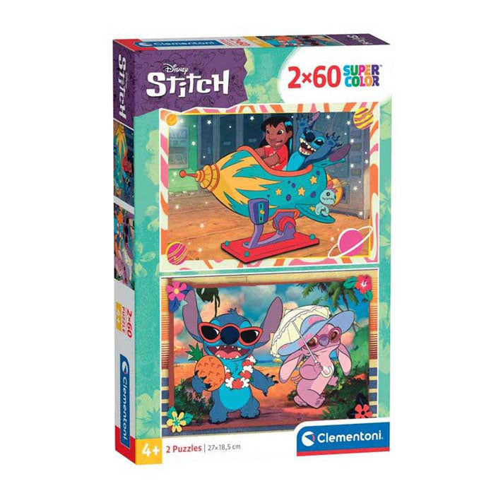 Clementoni - Stitch 2x60 Piece Puzzle