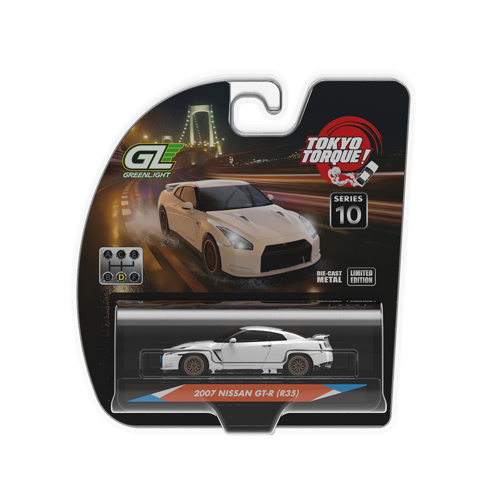 Greenlight Tokyo Torque 2007 Nissan GT-R (R-35) 1:64 Scale Die Cast