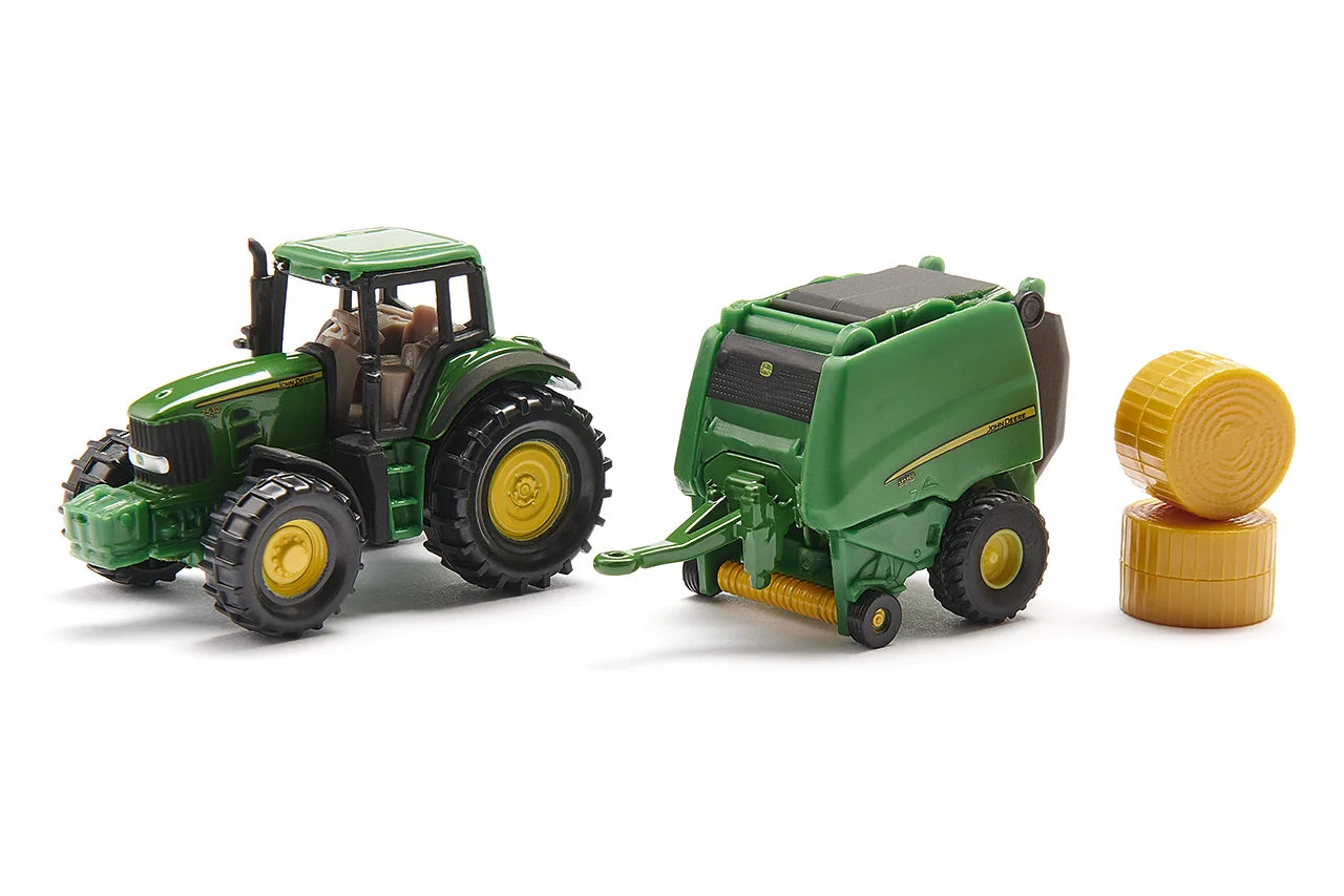 Siku 1:87 John Deere Tractor With Baler