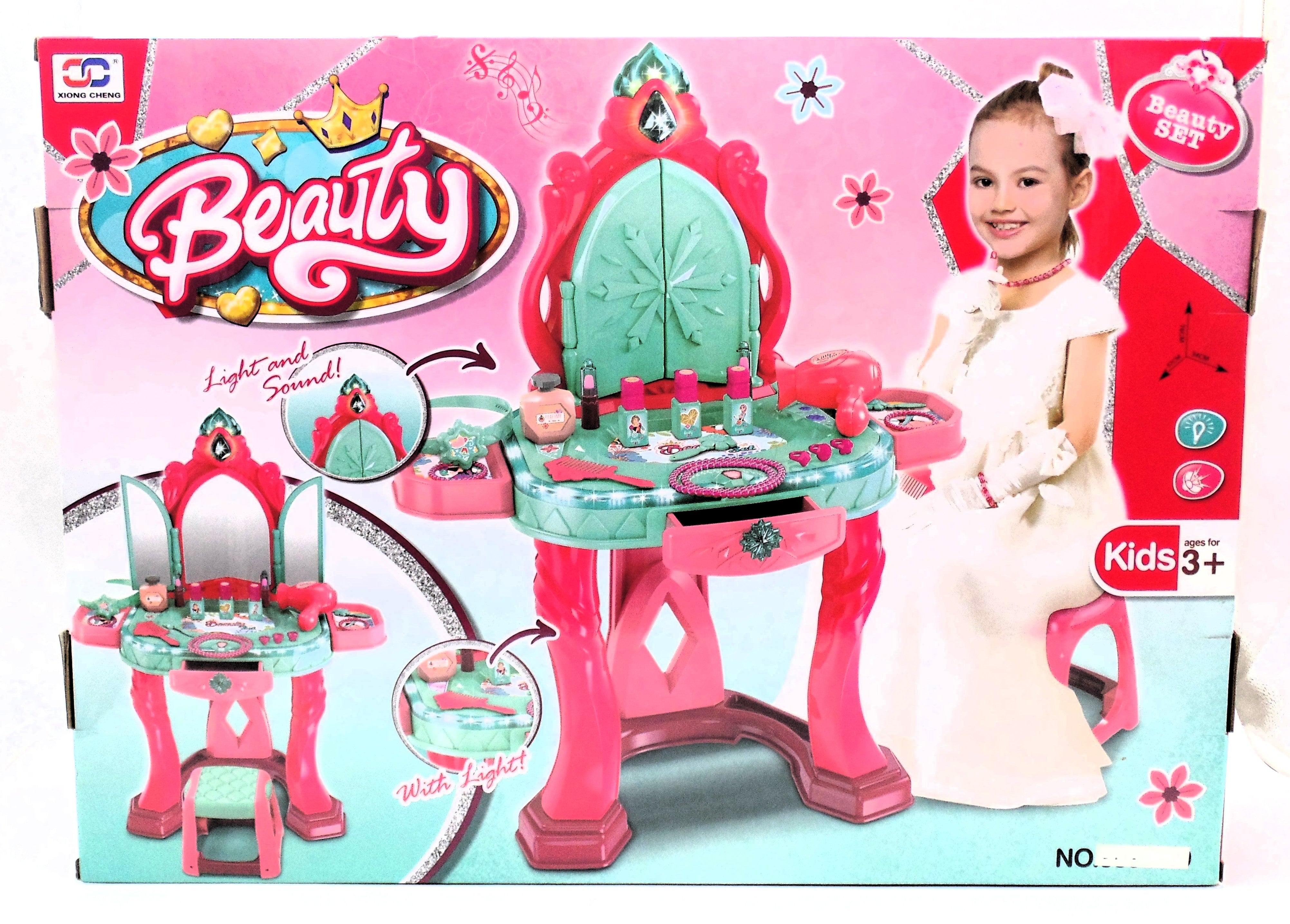 Beauty Vanity Table & Stool