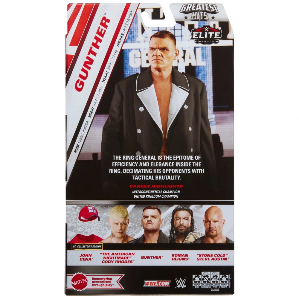 WWE Gunther Elite Action Figure Greatest Hits