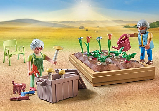 Playmobil Vegetable garden with grandparents