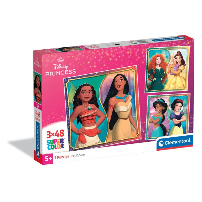 Clementoni Square Disney Princess 3x48 Piece Puzzle