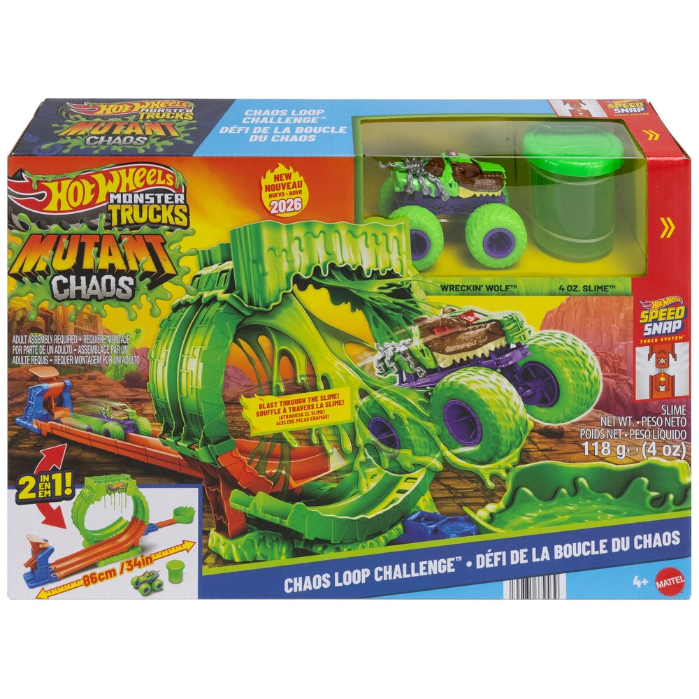 Hot Wheels Monster Trucks Mutant Chaos Wreckin’ Wolf RC