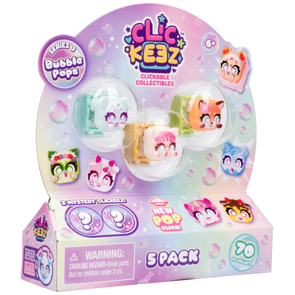 Clickeez Series 3 Bubble Pops 5 Pack