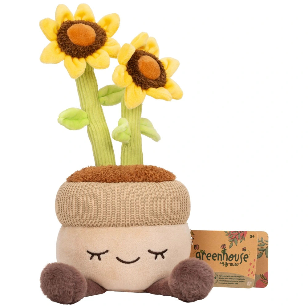 Greenhouse by Russ Plush Lauren the Sunflower Plant 30cm