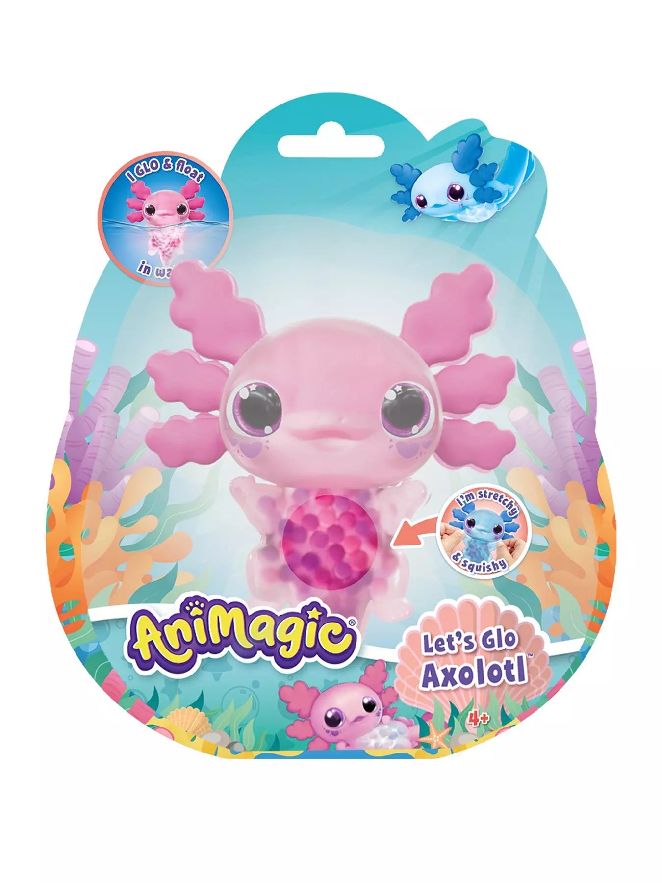 Animagic Lets Go Axolotl Pink