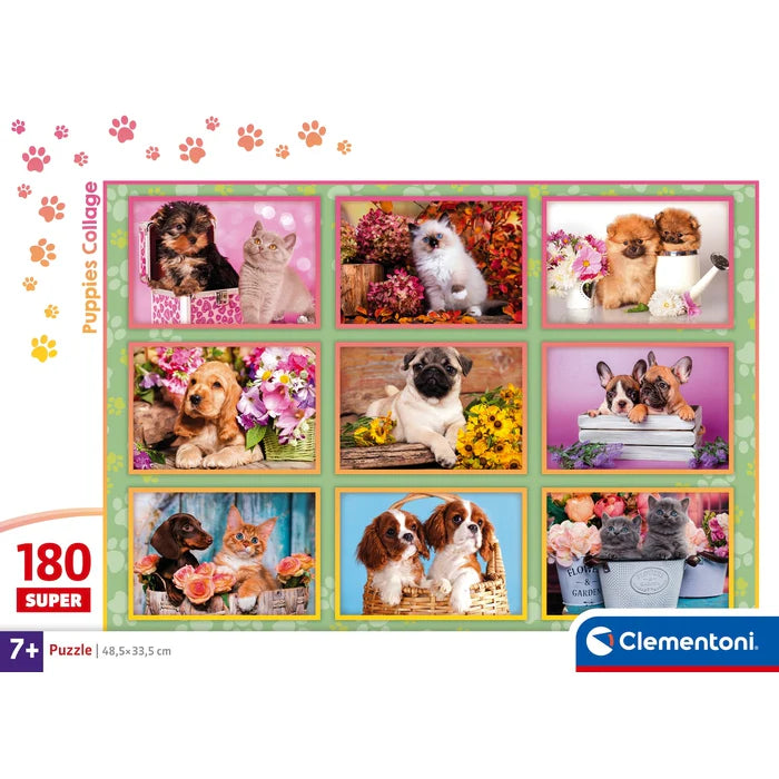 Clementoni Super Moli Puppies 180 Piece Jigsaw