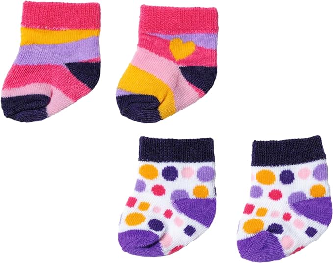 BABY born 2 Pack of Socks for 43cm Doll
