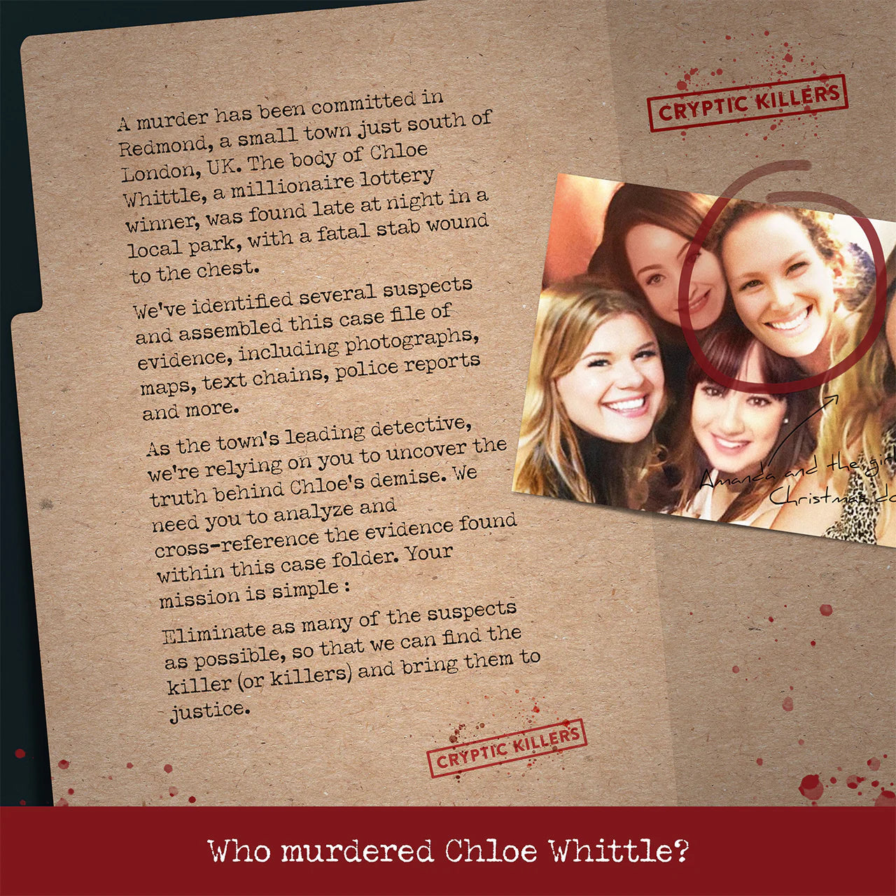 Cryptic Killers - Murder of a Millionaire Case File