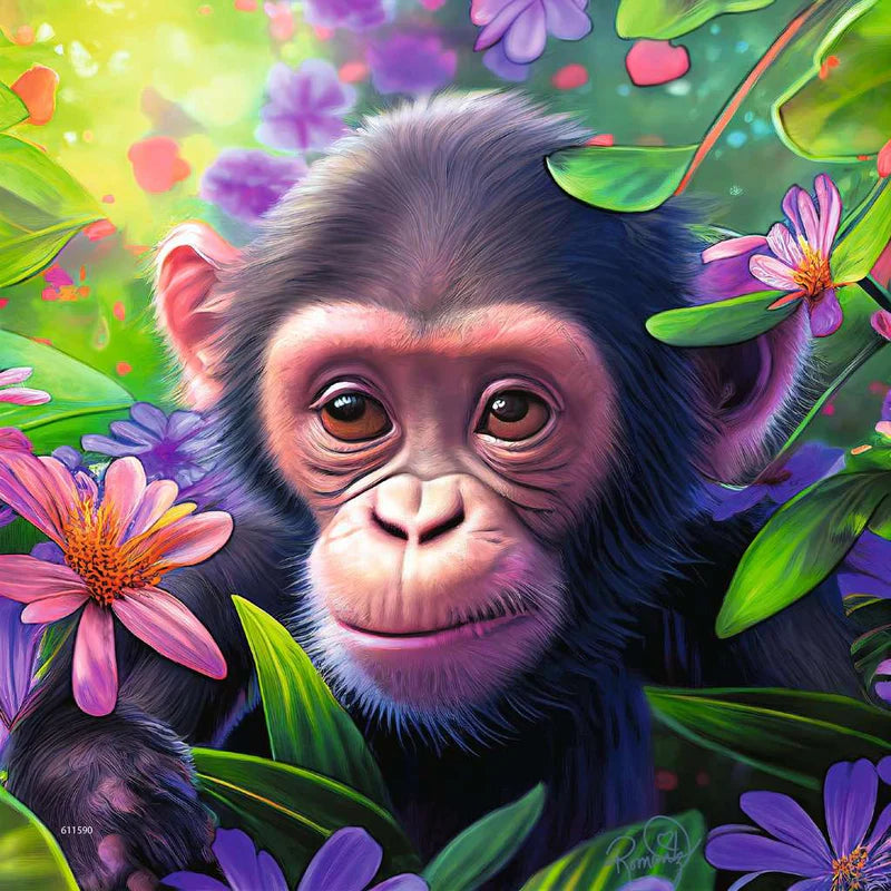 Jungle Babies 3x49 Piece Jigsaw Puzzle