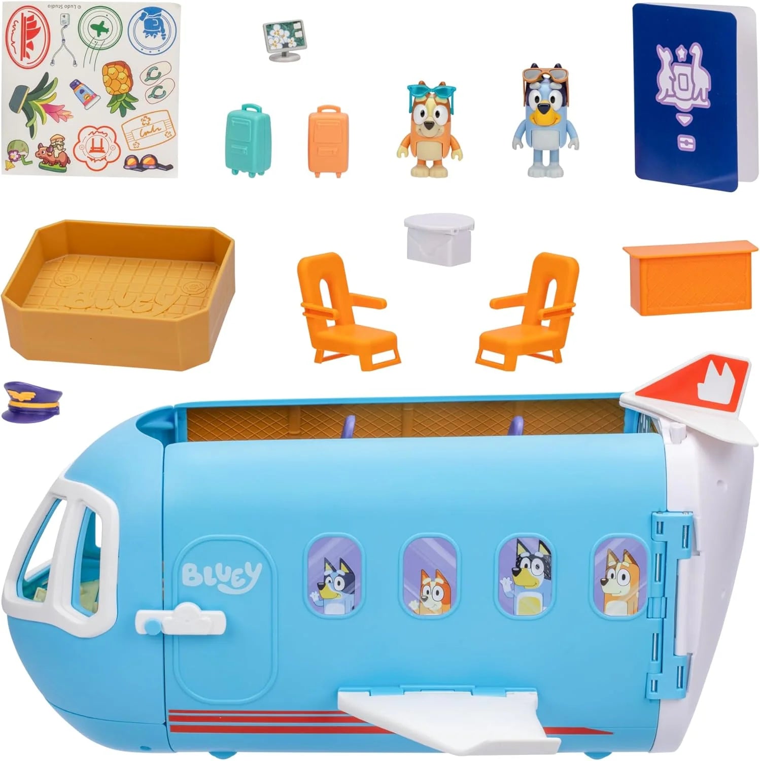 Bluey 3 in 1 Airplane Playset