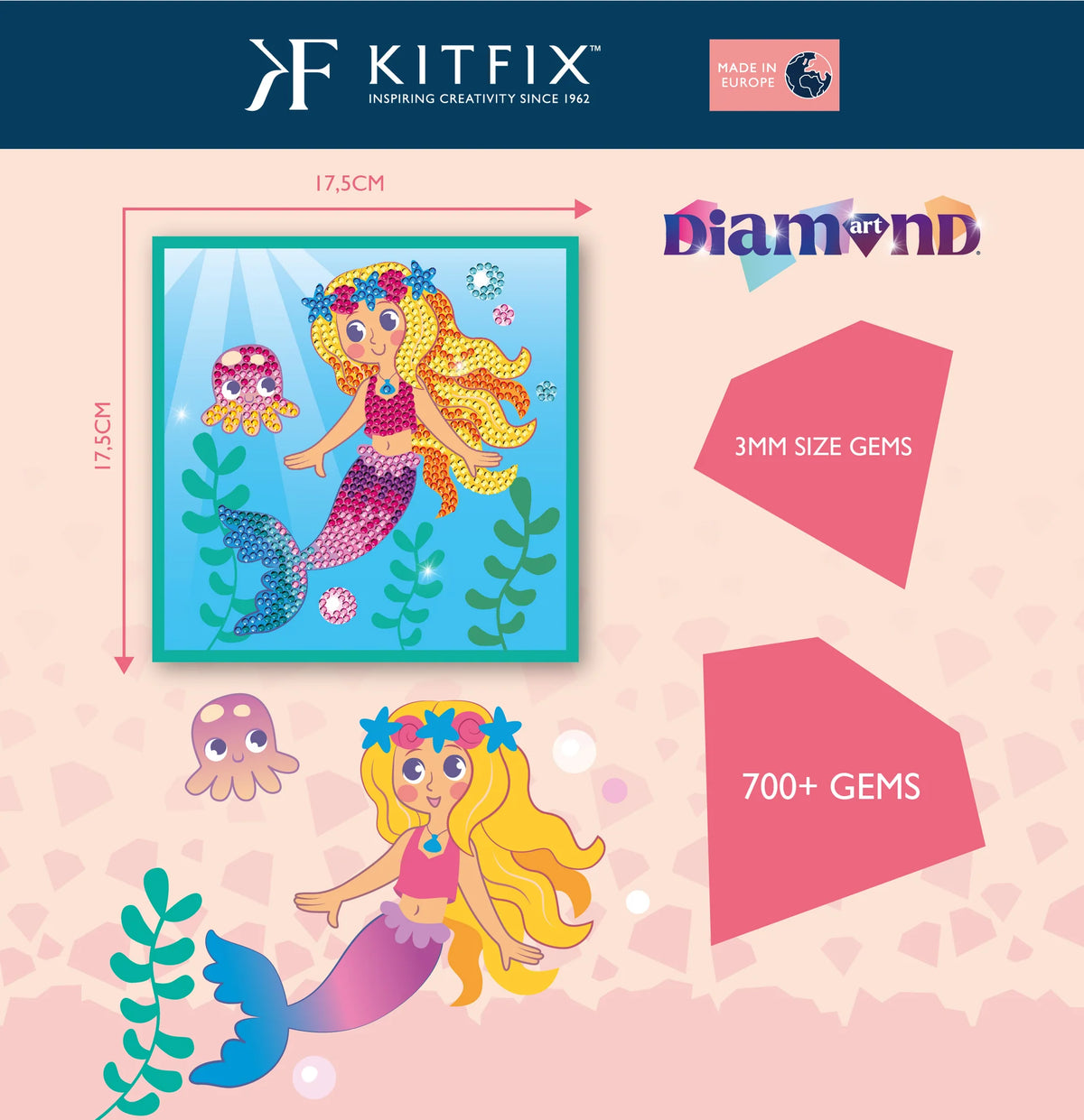 Kitfix Diamond Art The Mermaid Princess
