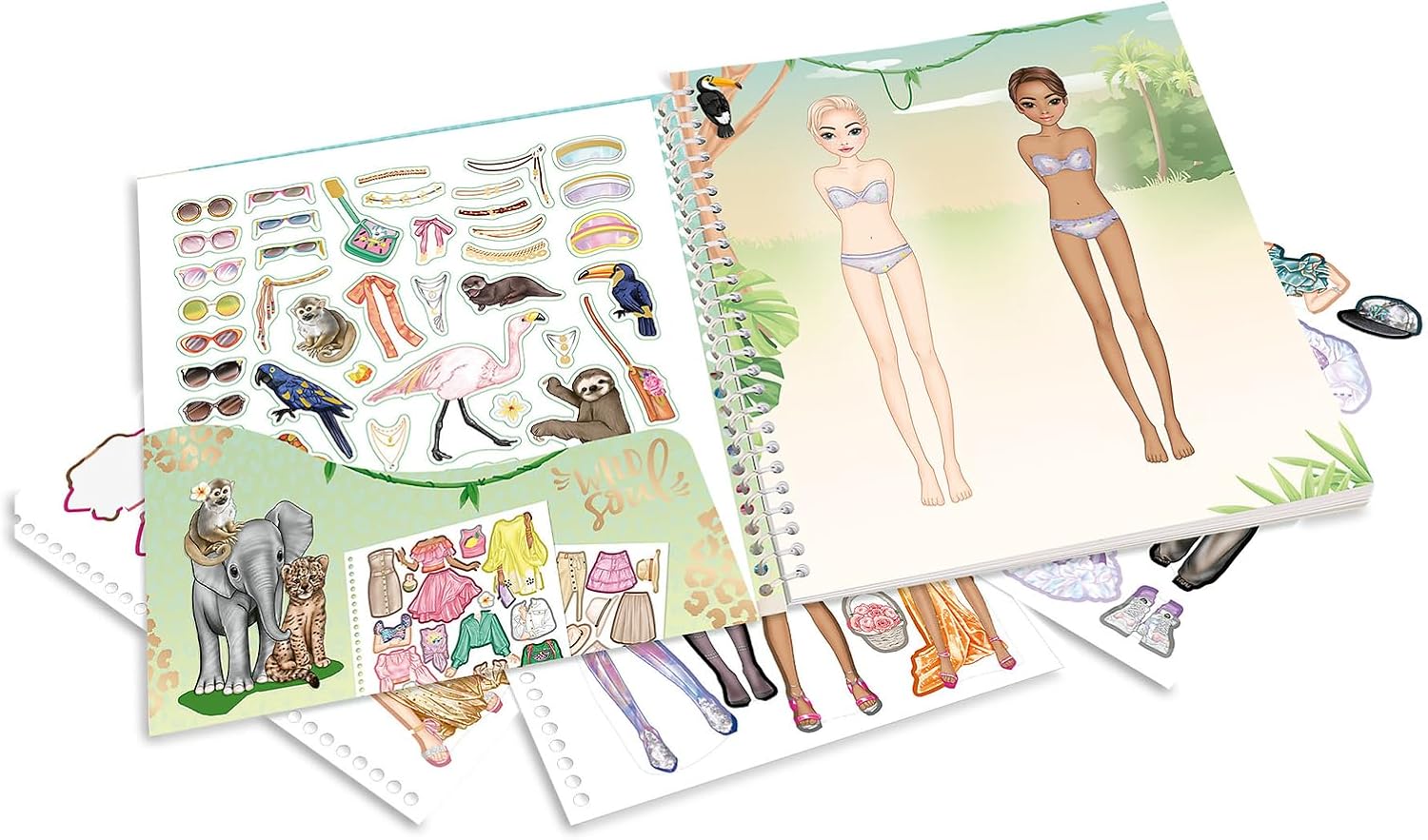 TOPModel Dress Me Up Stickerbook Safari