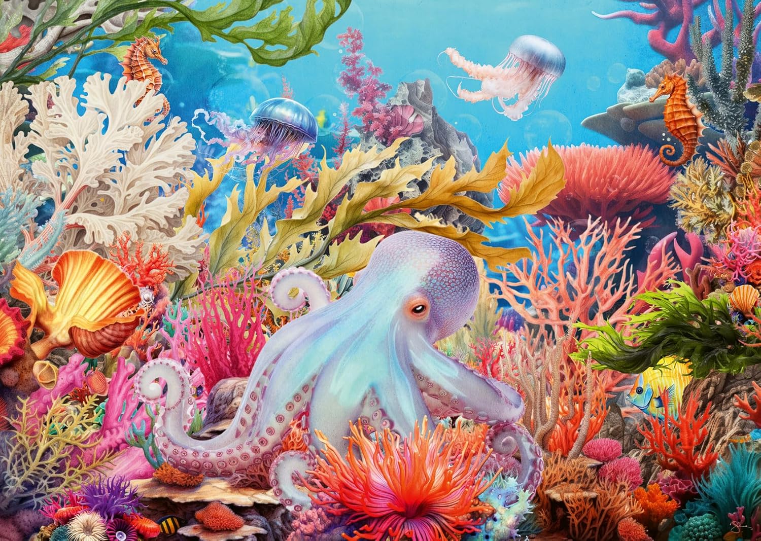 Reef Life 500 Piece Jigsaw Puzzle