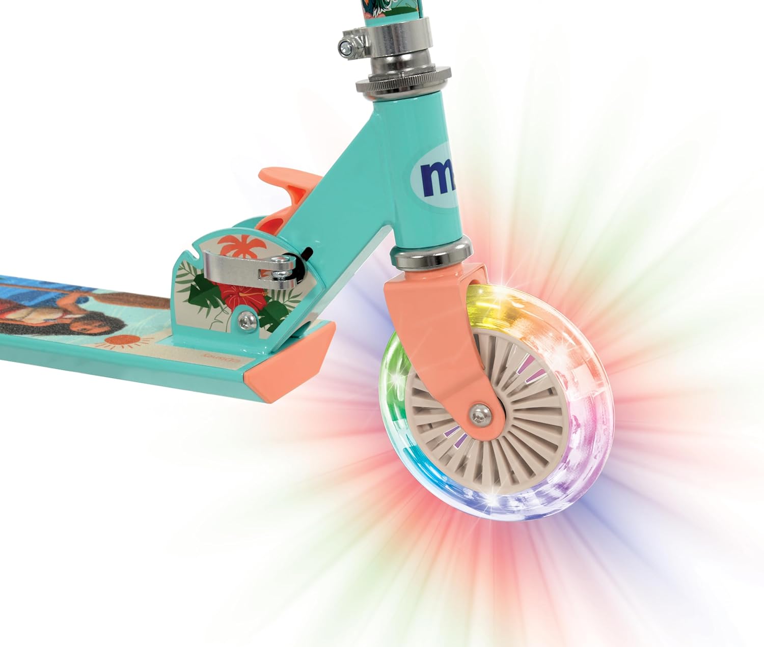 Moana 2 Folding In Line Scooter with Lights
