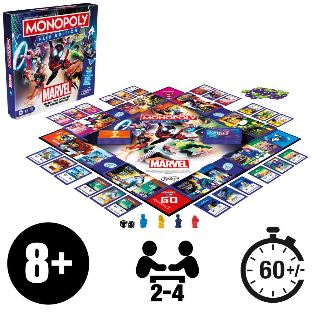 Monopoly Flip Marvel Game