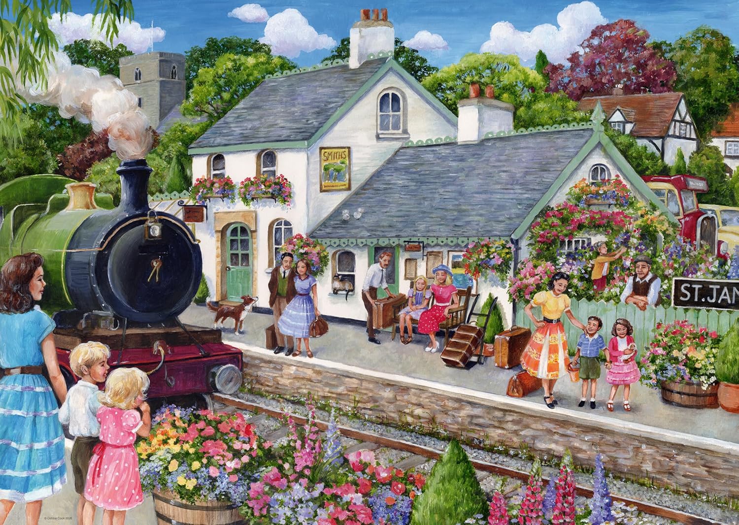 Whistle Stop Cottage 1000 Piece Puzzle