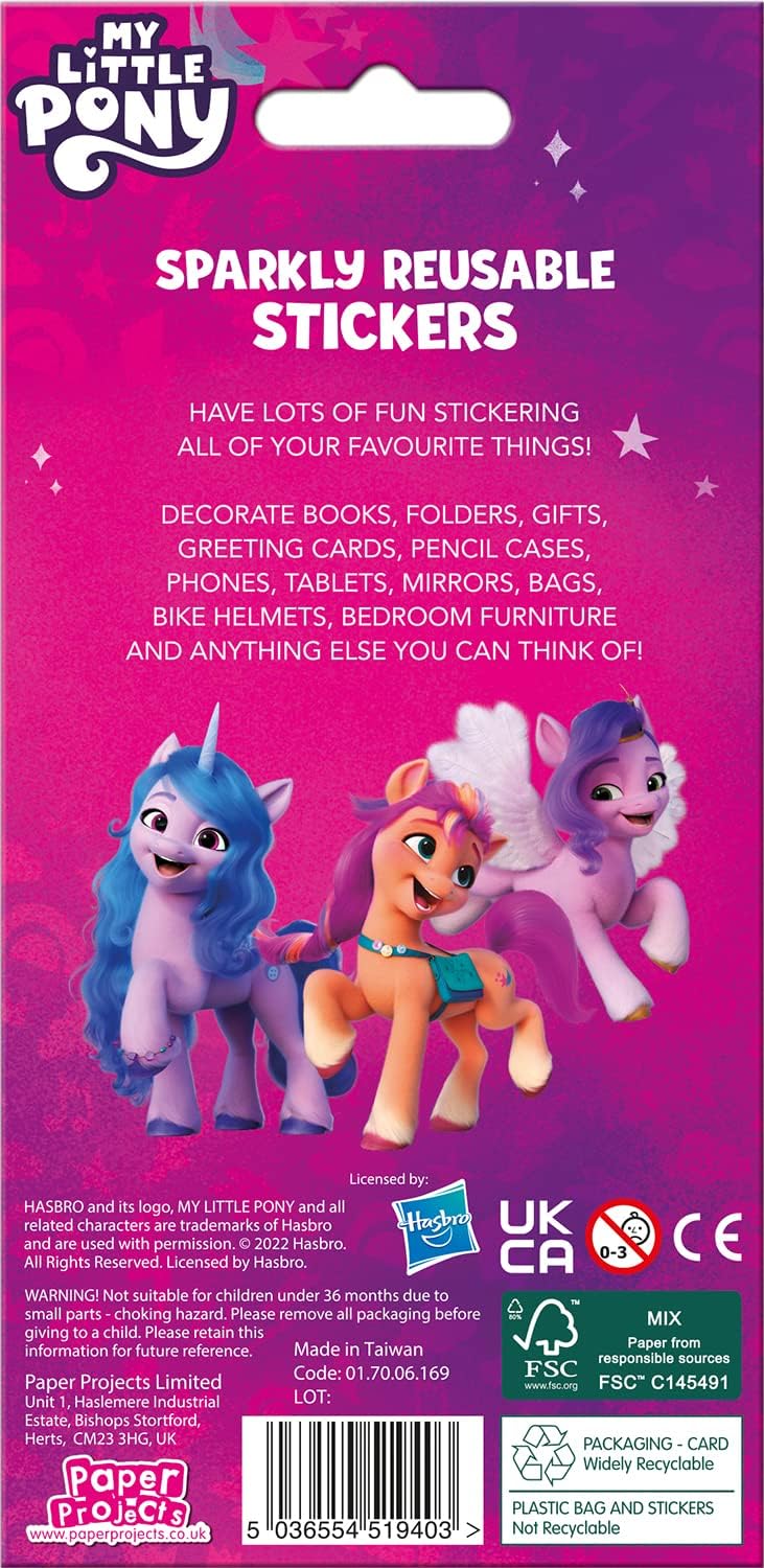 My Little Pony Sparkly Foil Stickers