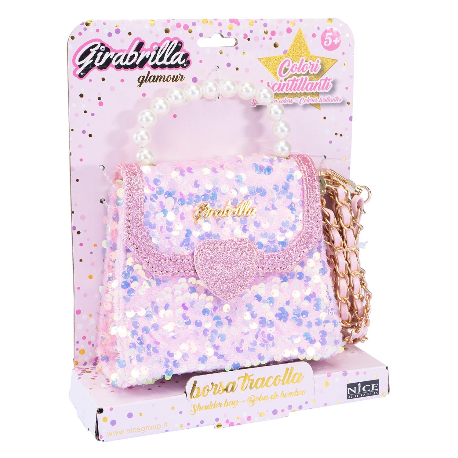 Girabrilla - Trunk Style Sequins Cross Body Bag