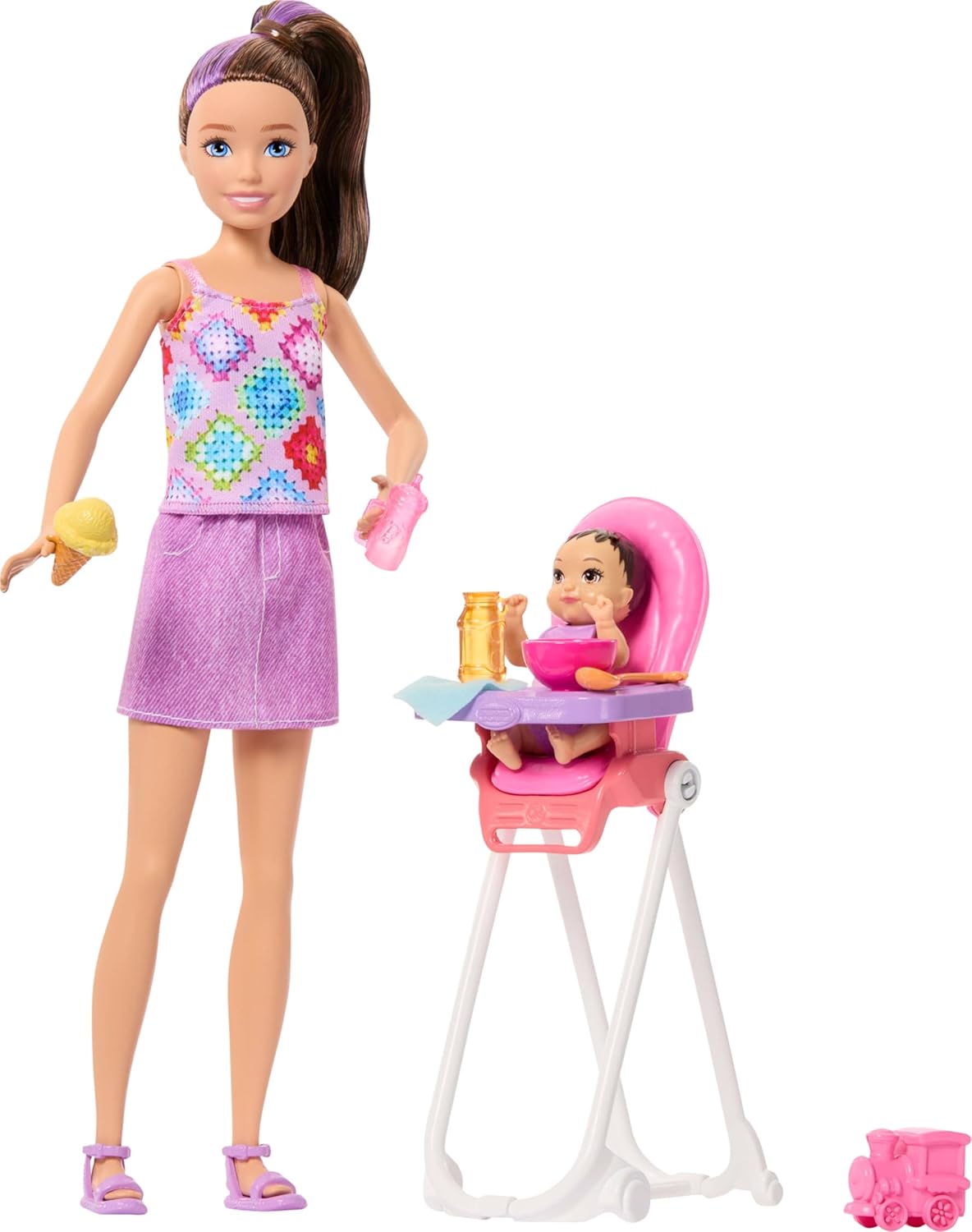 Barbie Skipper Babysitter Playset with Highchair