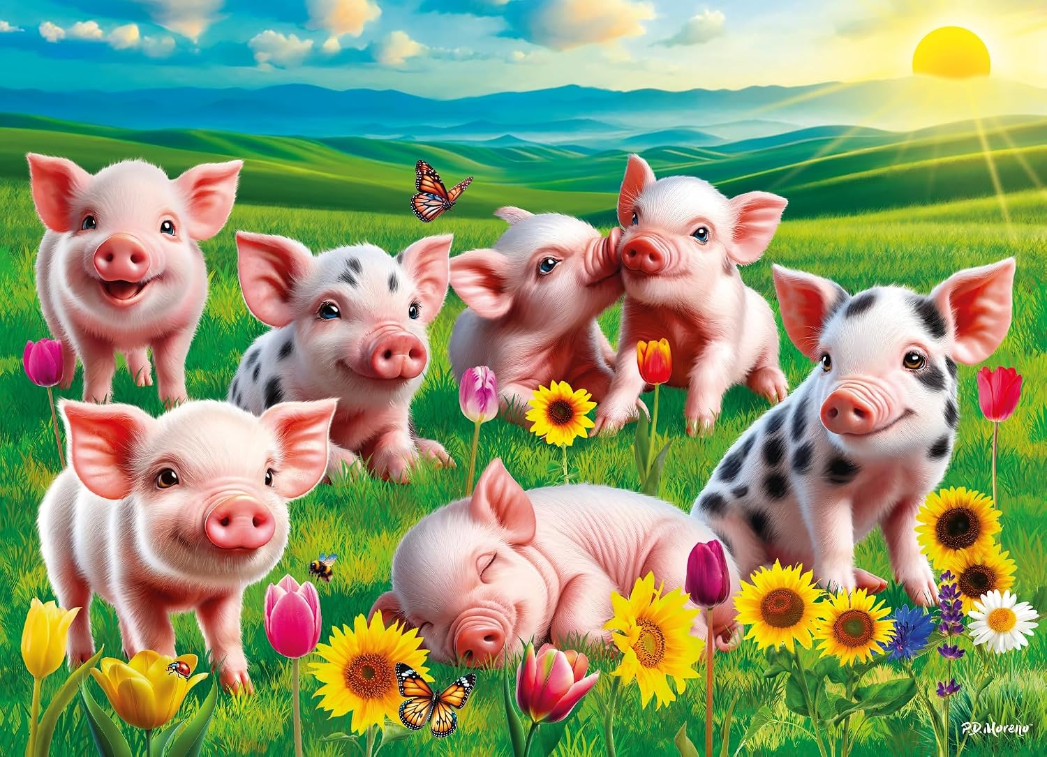 Precious Piglets 60 Piece Jigsaw Puzzle