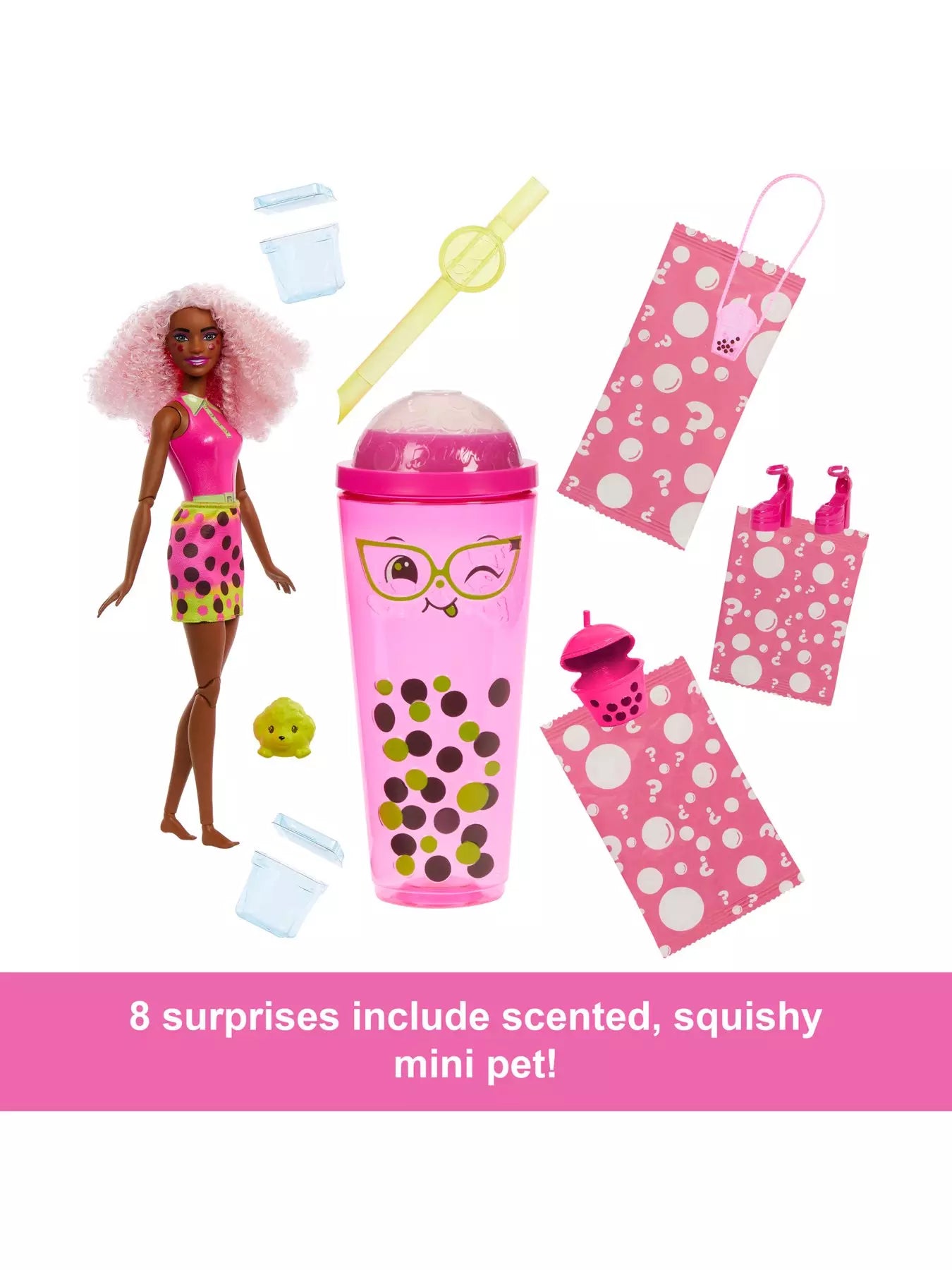 Barbie Pop Reveal Bubble Tea Series Doll Pink