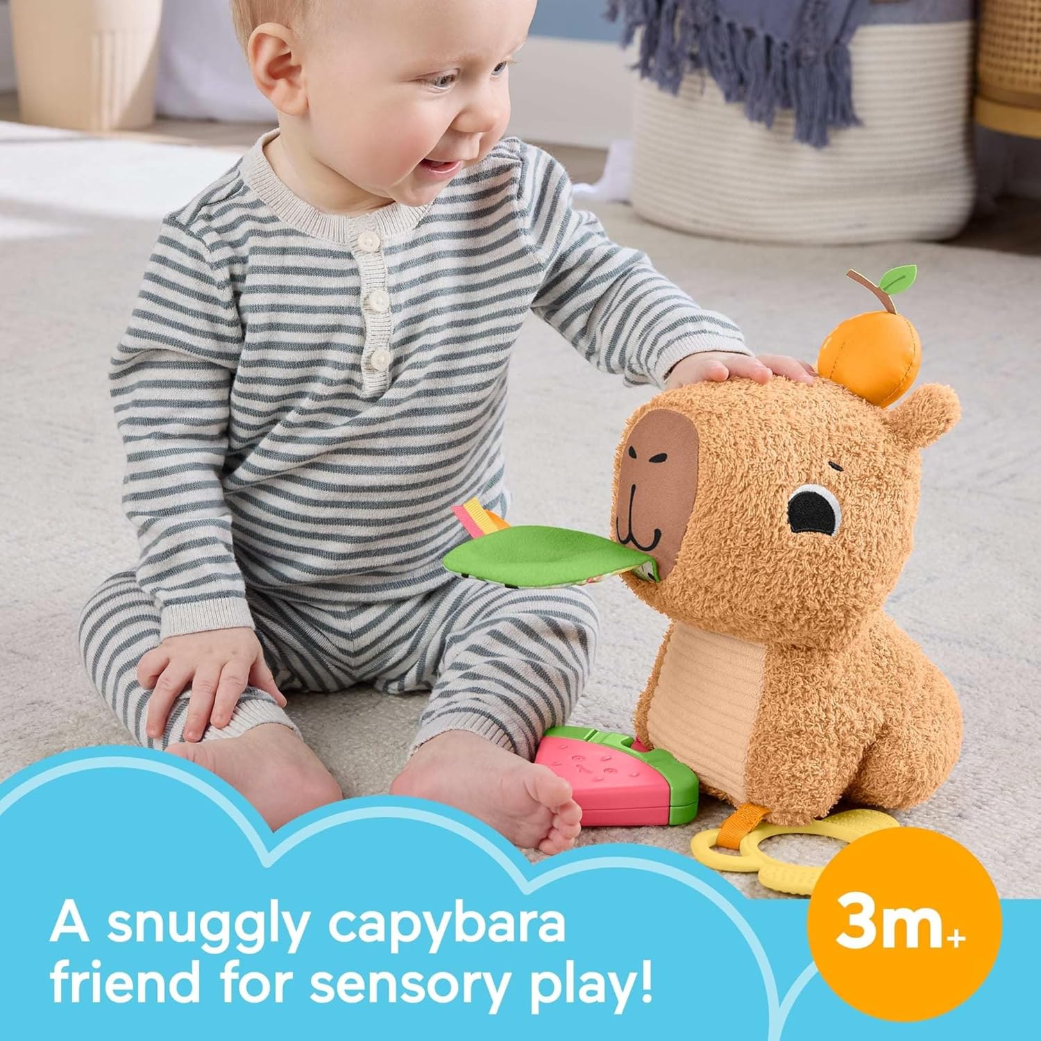 Fisher-Price Baby Snuggly Snacky Capybara