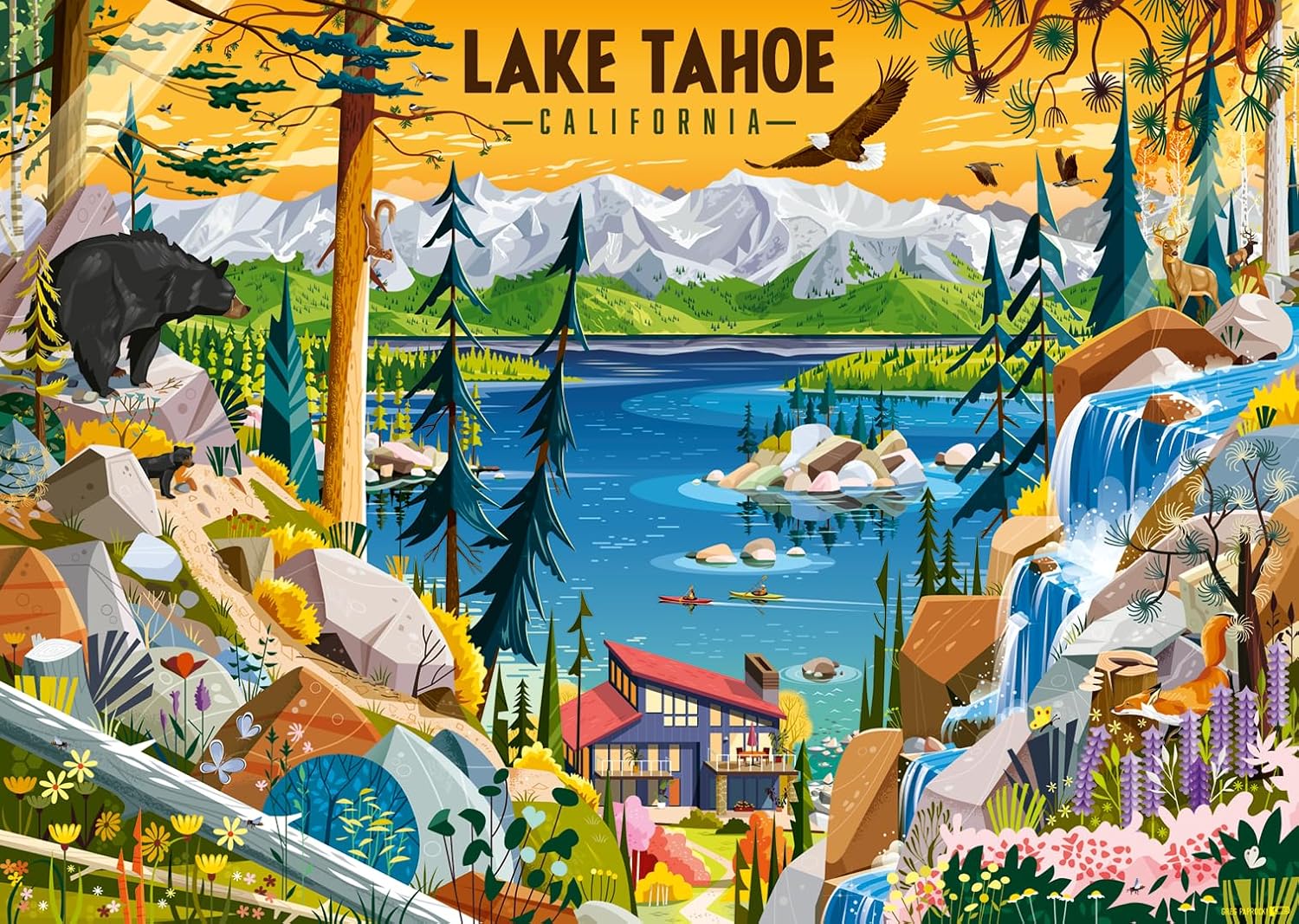 Sacred Lake Tahoe 1000 Piece Puzzle