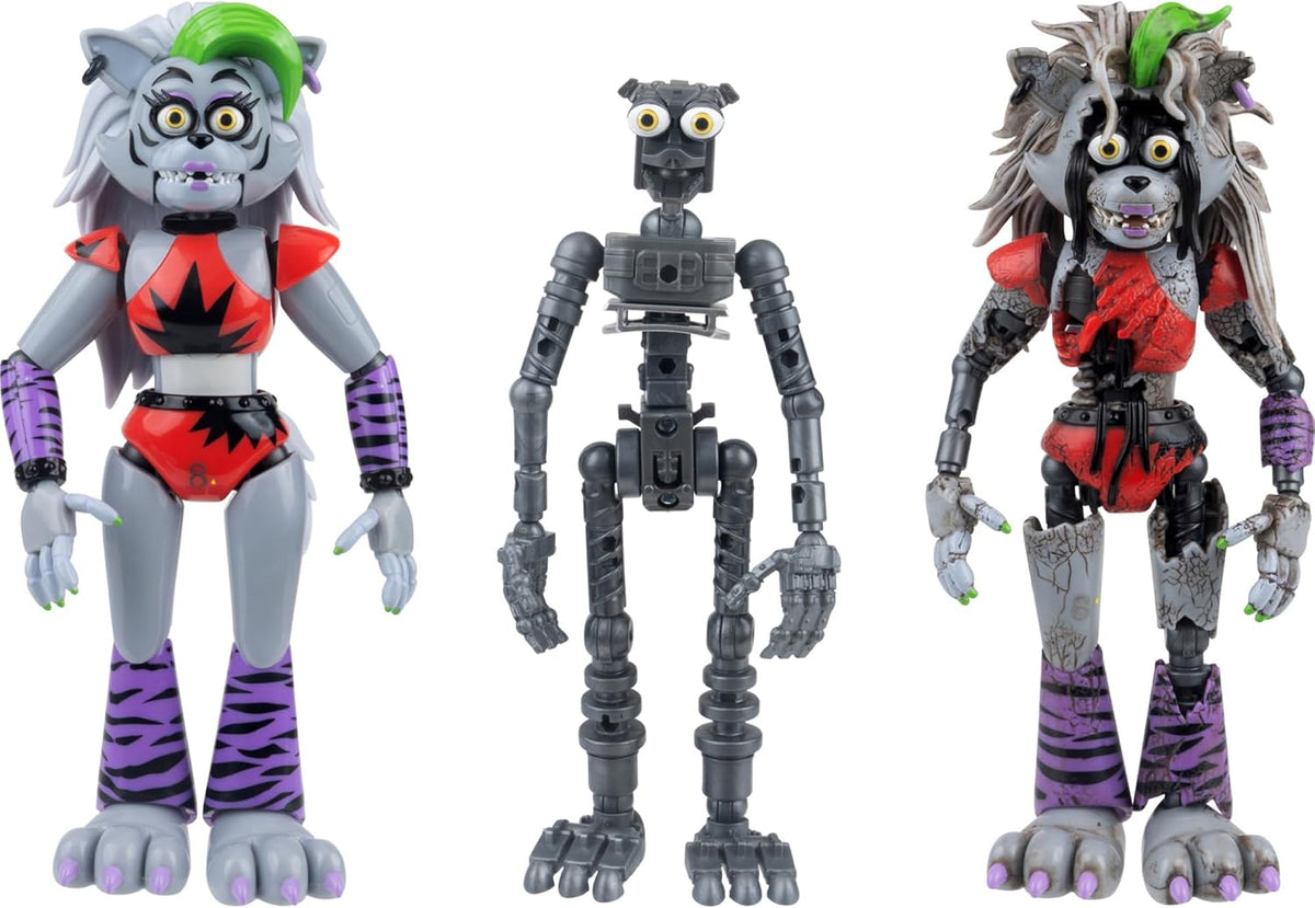 Five Nights at Freddy's Action Figure Endo-Series Roxanne Wolf & Shattered Roxanne Wolf 15cm