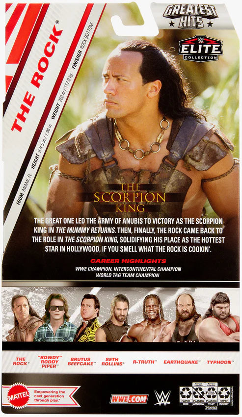 WWE Elite Greatest Hits The Rock as Scorpion King