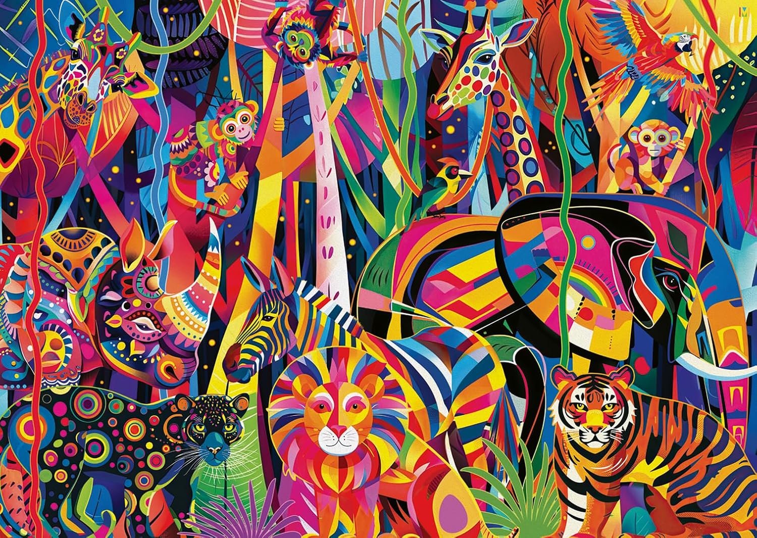 Jewelled Jungle 500 Piece Jigsaw Puzzle